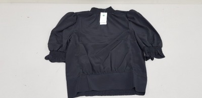 15 X BRAND NEW DOROTHY PERKINS TOPS IN ALL BLACK IN SIZES ( UK SIZE 18 )