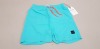 28 X BRAND NEW ONLY & SONS SHORTS IN TURQUOISE IN SIZES ( UK L AND XL ) IN 2 TRAYS