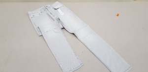 15 X BRAND NEW TOPMAN STRETCH SKINNY JEANS IN LIGHT GREY IN SIZE UK ( W30 L30 )