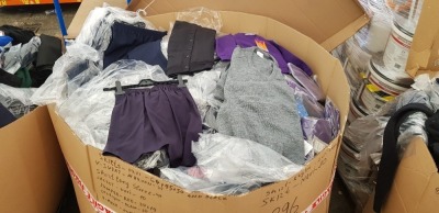 FULL PALLET OF SCHOOLWEAR INCLUDING WINTERBOTTOMS SWEATSHIRTS, A VARIETY OF SCHOOL PANTS, POLO SHIRTS, SHORT SLEEVE SHIRTS AND VARIOUS SKIRTS ETC.