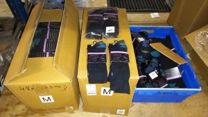 120 X SET OF 3 MENS SOCKS IN VARIOUS COLOURS IN SIZE (UK 9-12) IN 3 BOXES