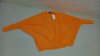 30 X BRAND NEW DOROTHY PERKINS KITTED CARDIGAN IN ORANAGE ( ALL SIZE S) IN 2 BOXES