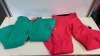 2 X BRAND NEW HELLY HANSON AND KJUS SKI PANTS IN GREEN AND PINK VARIOUS SIZES