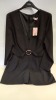 26 X BRAND NEW MISS SELFRIDGE PETITE BLACK DRESSES UK SIZE 16