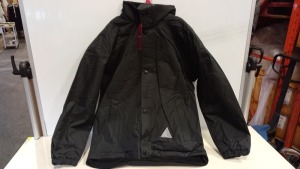 20 X BRAND NEW WINTERBOTTOMS REVERSIBLE BLACK COATS IN SIZE 36 AND 42