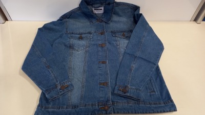 20 X BRAND NEW NOISY MAY MID BLUE DENIM JACKETS SIZES MEDIUM