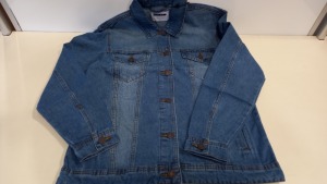 20 X BRAND NEW NOISY MAY MID BLUE DENIM JACKETS SIZES X SMALL