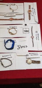 8 PIECE MIXED JEWELLERY LOT CONTAINING ADRIENNE VITTADINI WATCH, QUARTZ WATCH, SMART WATCH, CITIZEN QUARTZ WATCH AND A BRACELET ETC