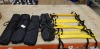 8 X BRAND NEW KARAKAL SPEED TRAINING LADDERS IN BLACK AND YELLOW LENGTH 4M