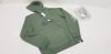 13 X BRAND NEW QUICKSILVER KHAKI HOODED JUMPERS SIZE LARGE