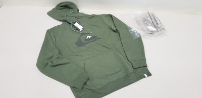 13 X BRAND NEW QUICKSILVER KHAKI HOODED JUMPERS SIZE LARGE