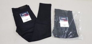 8 X BRAND NEW TOMMY HILFIGER AUSTIN BLACK SLIM DENIM JEANS IN VARIOUS SIZE 33/34