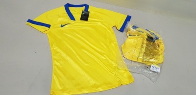 10 X BRAND NEW NIKE DRY FIT SS T-SHIRTS IN YELLOW SIZE UK SMALL RRP-£31.99 PP TOTAL RRP-£319.90