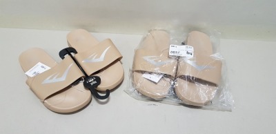 12 X BRAND NEW EVERLAST BEIGE SLIDERS SIZE UK 7 RRP-£29.99 TOTAL RRP-£359.99