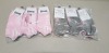 18 X PACKS OF 3 (54) LONSDALE WOMENS 3 PACK OF TRAINER SOCKS IN PINK, WHITE AND GREY SIZE UK 4-8