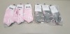 17 X PACKS OF 3 (54) LONSDALE WOMENS 3 PACK OF TRAINER SOCKS IN PINK, WHITE AND GREY SIZE UK 4-8