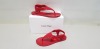 11 X BRAND NEW CALVIN KLEIN JANNY MOULDED SANDALS IN CRIMSON RED SIZE UK 5