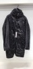 1 X BRAND NEW CP COMPANY KAN D BLACK HOODED LONG JACKET SIZE 48