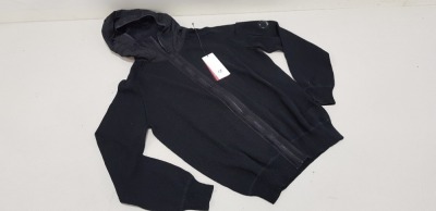 1 X BRAND NEW CP COMPANY ZIP THROUGH BLACK HOODED SWEATER SIZE 48