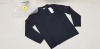 1 X BRAND NEW CP COMPANY KNITWEAR CREW NECK DOUBLE BLACK SWEATSHIRT IN SIZE 46