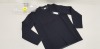 1 X BRAND NEW CP COMPANY KNITWEAR CREW NECK DOUBLE BLACK SWEATSHIRT IN SIZE 50