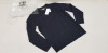 1 X BRAND NEW CP COMPANY KNITWEAR CREW NECK DOUBLE BLACK SWEATSHIRT IN SIZE 48