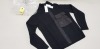 1 X BRAND NEW CP COMPANY KNITWEAR LAMBSWOOL MIXED CARDIGAN IN BLACK SIZE 50