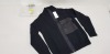 1 X BRAND NEW CP COMPANY KNITWEAR LAMBSWOOL MIXED CARDIGAN IN BLACK SIZE 50