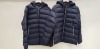 2 X BRAND NEW GANT THE ACTIVE CLOUD PUFFER JACKETS IN EVENING BLUE SIZES LARGE AND EXTRA LARGE