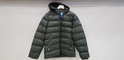 1 X BRAND NEW GANT THE ACTIVE CLOUD PUFFER JACKET IN THYME GREEN SIZE MEDIUM