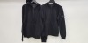 2 X BRAND NEW ANTONY MORATO BLACK FULL ZIP HOODED FLEECES IN SIZES LARGE AND XXL