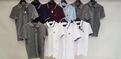 10 X BRAND NEW LYLE AND SCOTT POLO SHIRTS IN VARIOUS COLOURS