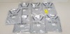 7 X BRAND NEW GUESS POLO SHIRTS IN LIGHT GREY IN SIZES SMALL MEDIUM, LARGE,XL AND XXL