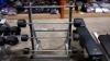 1 X USED TECHNOGYM BARBELL RACK COMES WITH 4 BARBELLS WITH METAL HANDLE AND WEIGHTS RANGING FROM ( 20KG , 25KG, 30KG AND 35 KG BARBELLS )