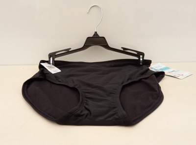 20 X BRAND NEW SPANX FULL COVERAGE BOTTOMS IN JET BLACK IN SIZE ( XL) RRP $ 29.99 pp