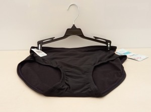 20 X BRAND NEW SPANX FULL COVERAGE BOTTOMS IN JET BLACK IN SIZE ( L) RRP $ 29.99pp