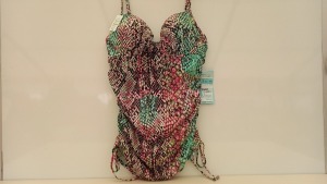 6 X BRAND NEW SPANX PUSH UP TANKINI IN ALL SNAKE PRINT IN SIZE ( L ) RRP $ 34.99pp