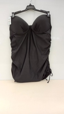 19 X BRAND NEW SPANX PUSH-UP TANKINI IN JET BLACK ALL IN SIZE (XL) RRP $ 34.99pp