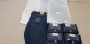 8 PIECE MIXED GANT CLOTHING LOT CONTAINING 4 X GANT SLIM DARK BLUE WARNING JEANS IN VARIOUS SIZES AND 4 X GANT 3 PACK OF TRUNKS SIZE M, L AND XL