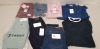 16 PIECE MIXED FARAH CLOTHING LOT CONTAINING DENIM JEANS IN VARIOUS STYLES, FARAH SHIRTS, FARAH CHINO SHORTS, FARAH QUARTER ZIP ETC