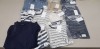 12 PIECE MIXED SUIT CLOTHING LOT CONTAINING SUIT CREW NECK JUMPER, SUIT CREW NECK T SHIRTS, SUIT LIGHT BLUE FORMAL SHIRT, SUIT NAVY BLAZER T SHIRTS ETC