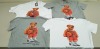 12 X BRAND NEW SNEAKY BEAR JORDAN T SHIRTS IN WHITE AND GREY SIZE L AND XL AND 2XL