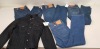 10 PIECE MIXED JEAN LOT CONTAINING 9 X BRAND NEW LEVIS JEANS IN VARIOUS STYLES AND SIZES AND 1 X LEVIS JACKET SIZE SMALL