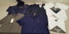 10 PIECE MIXED CLOTHING LOT CONTAINING LYLE & SCOTT NAVY SHIRT, LYLE & SCOTT GREY SHIRT, BARBOUR LONG SLEEVED POLO, BARBOUR CREW NECK SWEATSHIRT AND UNDER ARMOUR HOODIE ETC