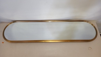 3 X BRAND NEW LARGE GOLD FRAMED OVAL WALL MIRRORS 500MM X 96 MM X 1950MM RRP£399.00 PP ( PLEASE NOTE THERE IS SLIGHT IMPERFECTION ON THE GLASS )