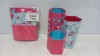 864 X BRAND NEW STATIONERY DESK TIDY IN CHERRY BLOSSOM IN 36 BOXES