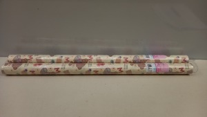 528 X BRAND NEW 3 METRE OF ROLL WRAP (MUM WITH LOVE) IN 22 BOXES