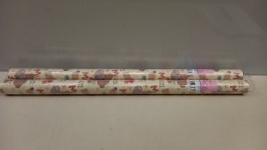 528 X BRAND NEW 3 METRE OF ROLL WRAP (MUM WITH LOVE) IN 22 BOXES