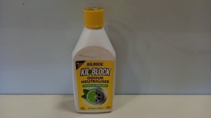 60 X BRAND NEW KILROCK KIL.BLOCK ODOUR NEUTRALIZER CITRUS FRESH SCENT PLUGHOLE FRESHENER ( 500ML BOTTLES )