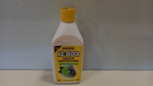 59 X BRAND NEW KILROCK KIL.BLOCK ODOUR NEUTRALIZER CITRUS FRESH SCENT PLUGHOLE FRESHENER ( 500ML BOTTLES )